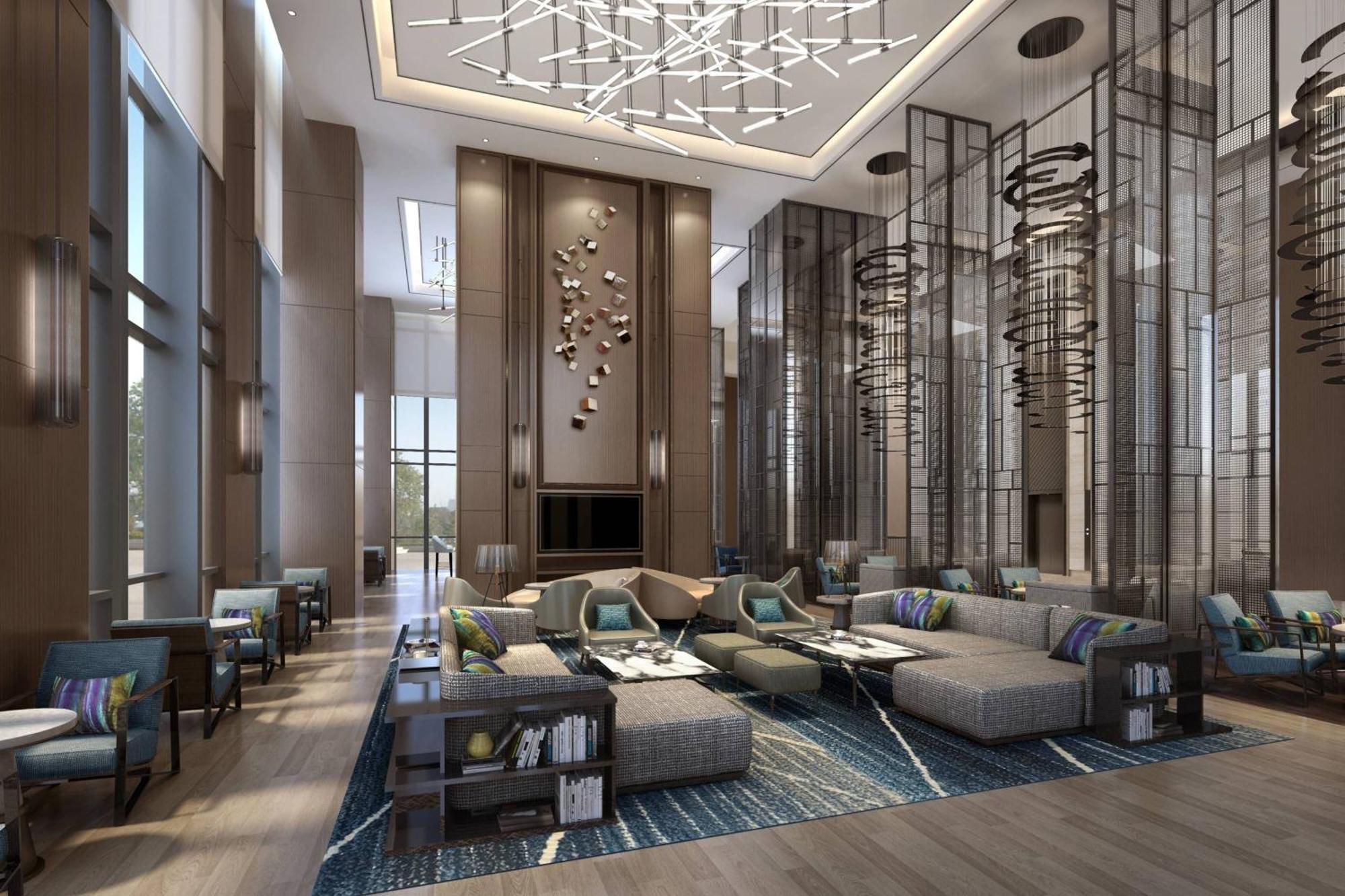 Shanghai Marriott Hotel Pudong South Nanhui Exteriör bild