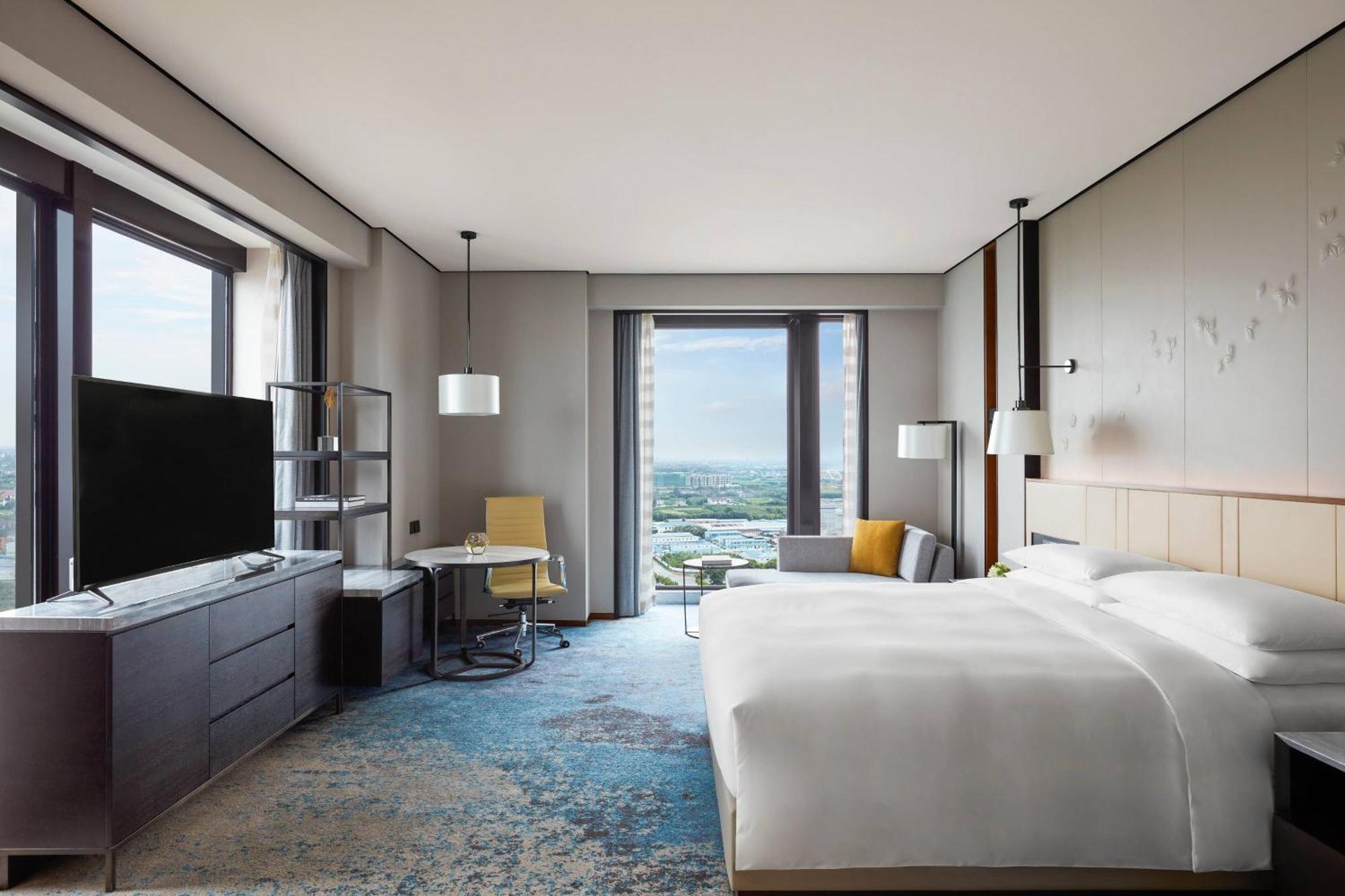 Shanghai Marriott Hotel Pudong South Nanhui Exteriör bild